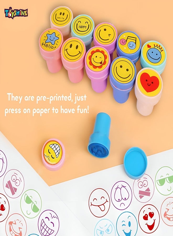 توي شاين مجموعة تويشاين من 10 طوابع إيموجي للأطفال، طوابع ذاتية التحبير، هدايا حفلات للأطفال، هدية شكر للأولاد والبنات - Image 5